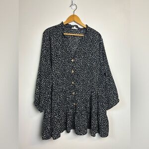 Chic Soul Black and White Blouse